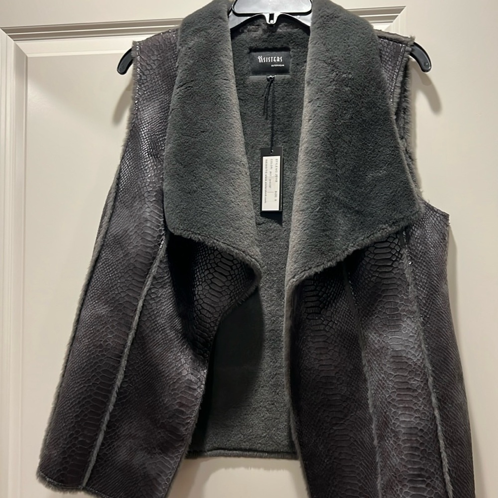 Reptile embossed vest